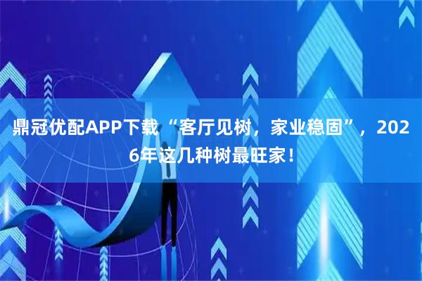 鼎冠优配APP下载 “客厅见树，家业稳固”，2026年这几种树最旺家！
